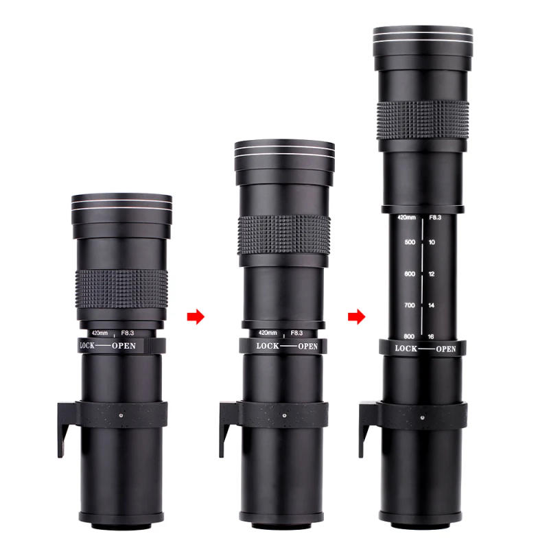 Description Picture 6 of itemLightdow 420-800mm F8.3-16 Manual Telephoto Lens Telescope 2X Teleconverter 3 in 1 Lens Filter for Iconic Brand Nikon Pentax Cameras