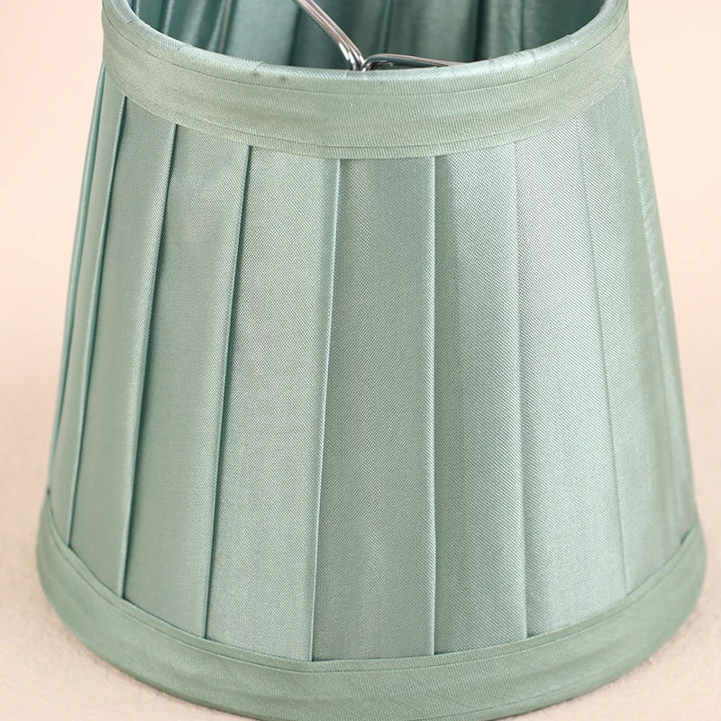 Description Picture 4 of itemNew Dia 12CM Modern Style Chandelier Fabric Lamp Shade Clip On Mini Wall Lamp Shade Hotel Bedroom Bedside Floor Lamp Shell Cover