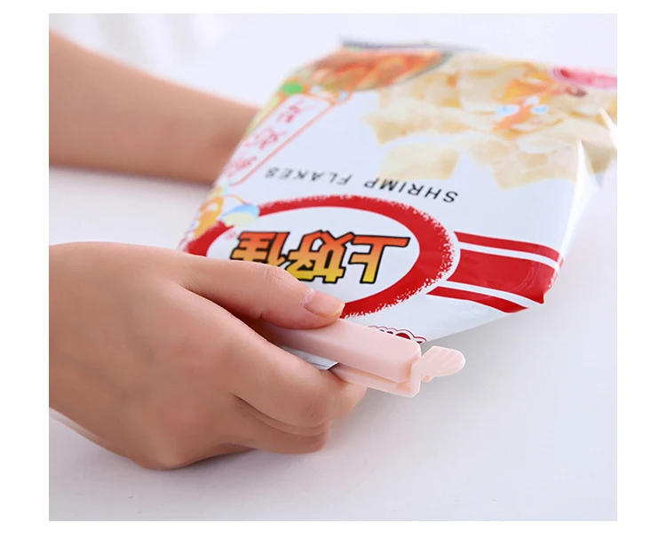 Description Picture 6 of item10PCS Bag Clips Food Snack Sealing Clip12/15.5cm Portable Kitchen Storage Accessories Tool Elastic Buckle Package Bag Clamp