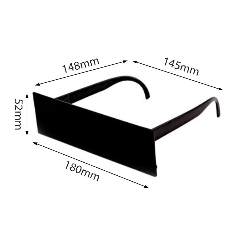Description Picture 2 of item1Pc New Fancy Glasses Photobooth Props Censorship Black Eye Covered Bar Internet Sunglasses for Costume Xmas Party Cosplay