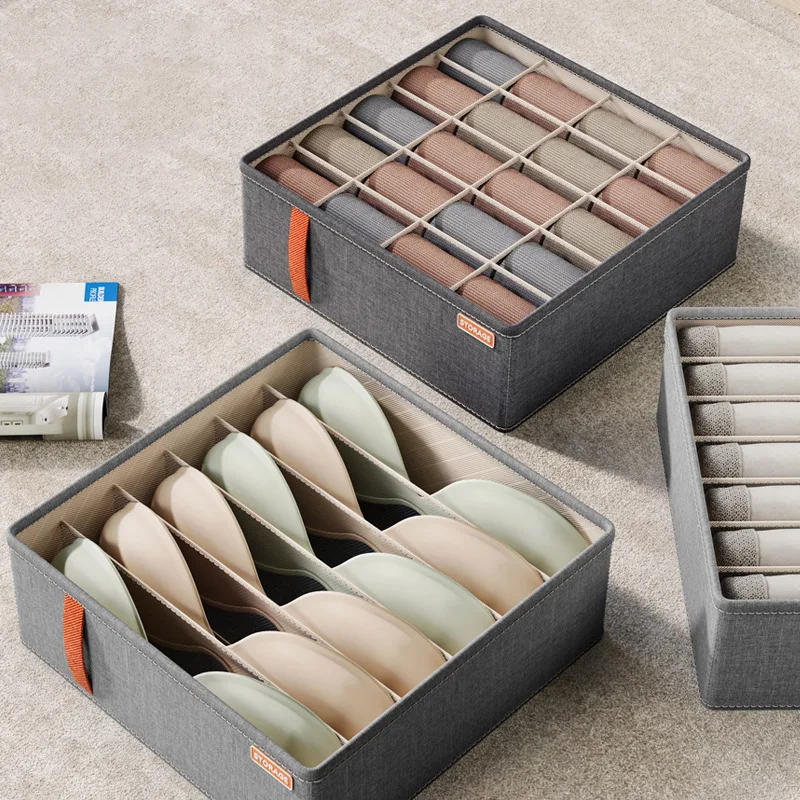 Description Picture 5 of itemSock Underwear Organizer Drawer Dividers Foldable Closet Organizers Bins,for Socks,Underwear,Panty,Ornament,Ties Storage Box