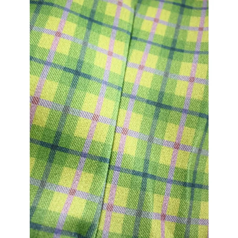 Description Picture 6 of itemMen's Allover Stripe Plaid Print Long Sleeve Classic Lapel Two Button Suit Jacket Wedding Banquet Business Occasion Old Style