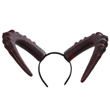 Horn Headpiece Women Horn Headdress Headwear Halloween Carnival Cosplay Party Costume Headpiece Party Photo Props Hairband