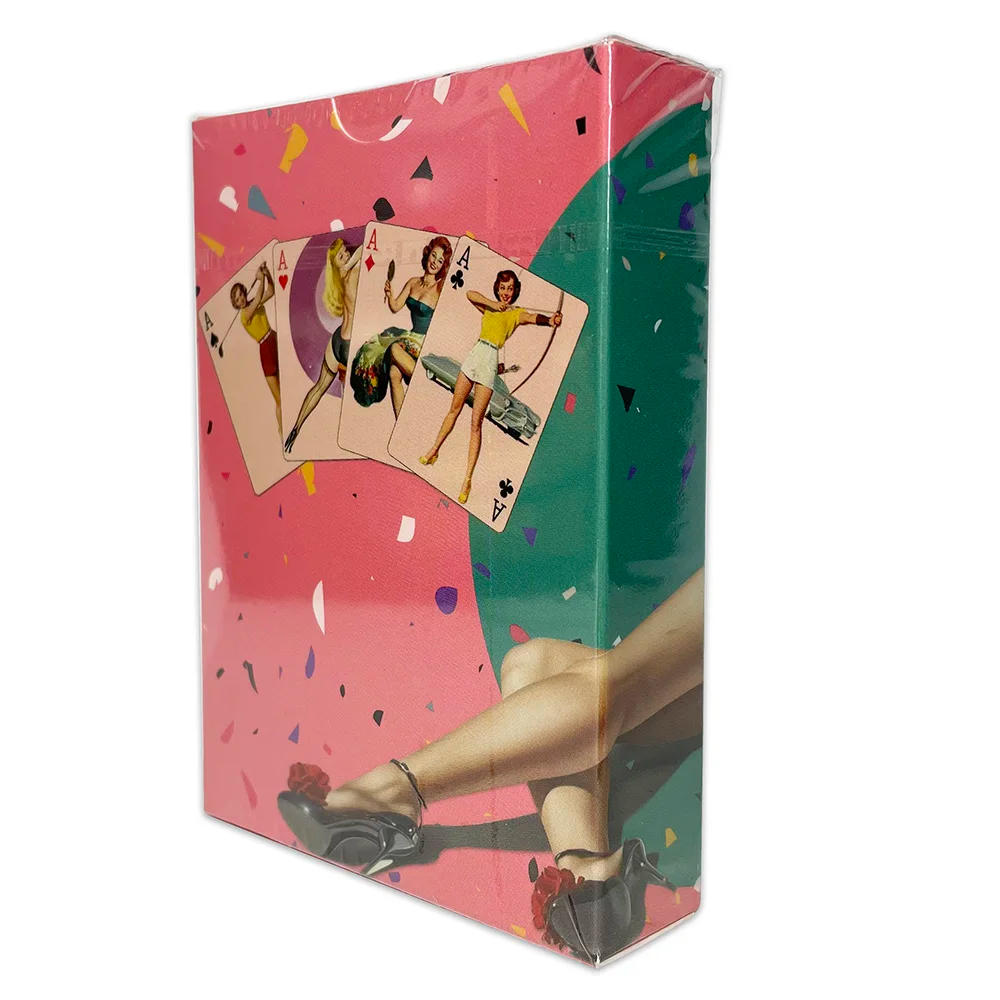 Description Picture 3 of itemBeautiful Cute Girls Collection Playing Cards Poker Deck 54 Cards All Different Vintage Retro Classic Pin Up Girls Card Games
