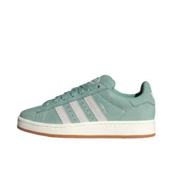 Adidas Originals Campus 00s Retro Cushioned, Breathable, Comfortable, Lightweight Board Shoes for Women, Hazy Green and White