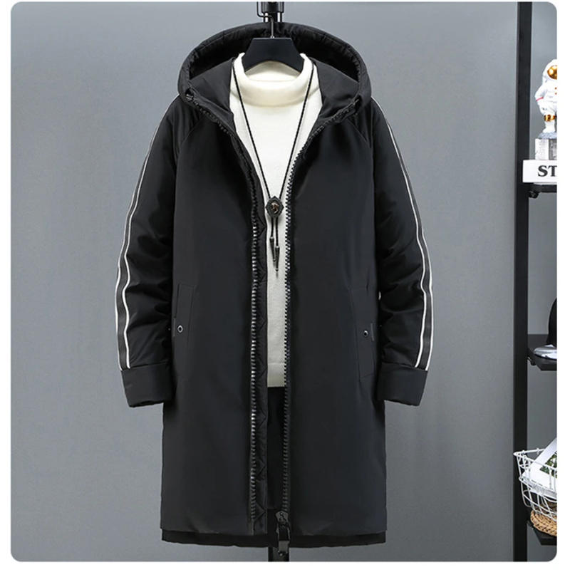 Description Picture 4 of itemBlack Long Parkas Men Winter Thick Warm Jacket 10XL 11XL Plus Size Coat Fashion Winter Parkas Male Cargo Jackets Big Size 11XL