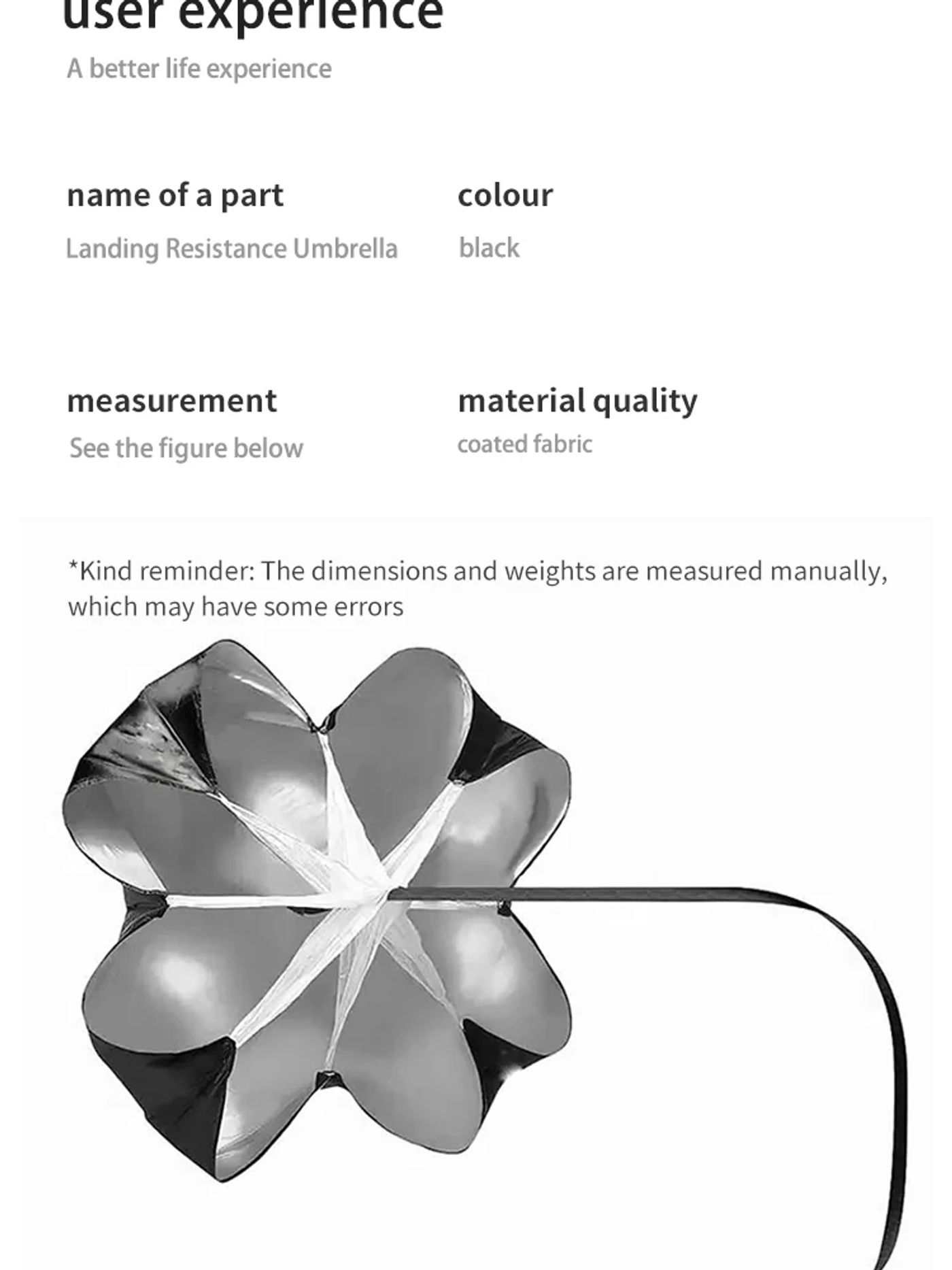 Description Picture 4 of item1pc Speed Training Parachute - Boost Your Athletic Performance with Resistance Training for Football, Basketball, and Running
