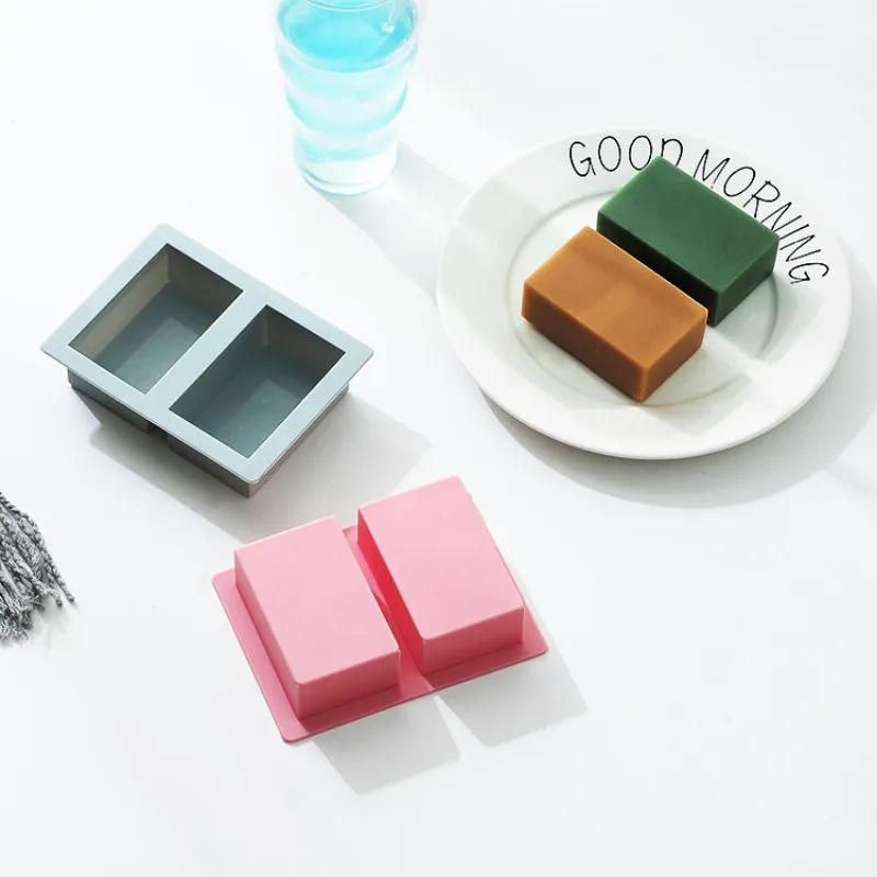 Description Picture 5 of itemSquare Silicone Soap Making Mold  DIY 2 Cavities Kawaii Cuboid Handmade Soap Mould