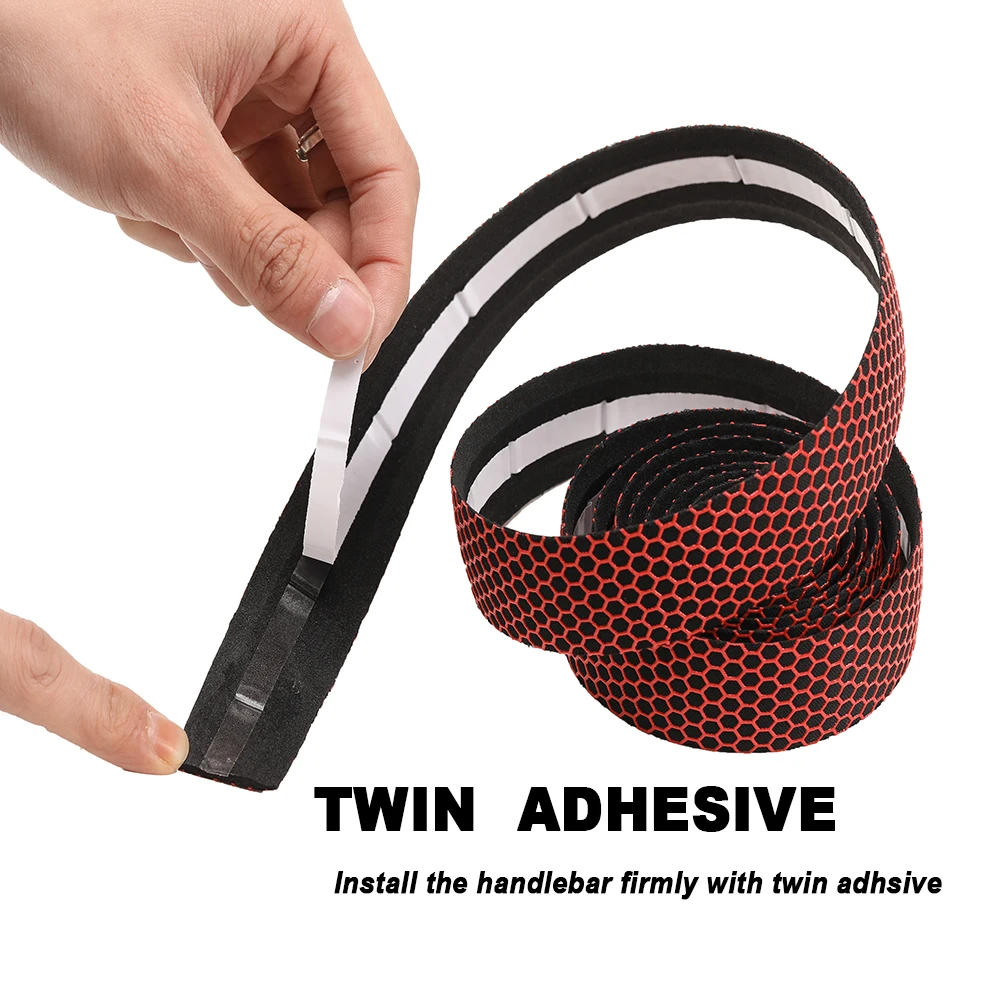 Description Picture 5 of itemBUCKLOS Road Bike Tapes Silicone Bike Handlebar Cover Soft Anti-slip Bike Handlebar Tapes Band Racing Bicycle Handle Strap
