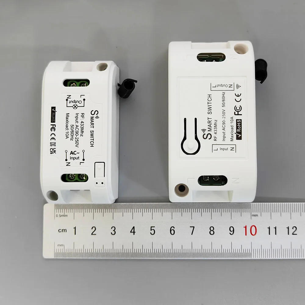 Description Picture 6 of itemWireless Light Switch Rf Push Button Wall Panels 433mhz 220V 230V Relay Receiver Home Appliance Controller for Light Led Diy