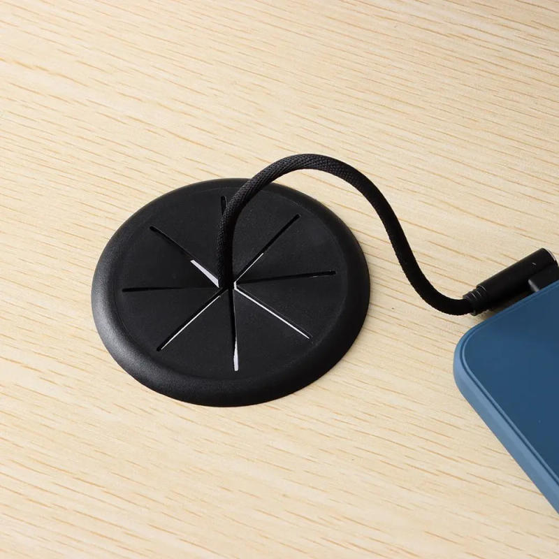 Description Picture 3 of itemTable Threading Box Cover Cable Passing Cable Organizer Wire Hole Cover Line Outlet Port Desk Cord Grommet