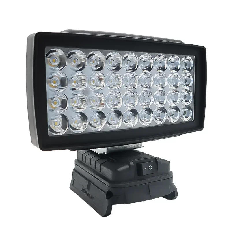 Description Picture 3 of item36 Beads Car LED Work Light Flashlight Electric Torch Spotlight USB Power Bank Lamp For Bosch 18V BAT609 BAT618  Li-ion Battery