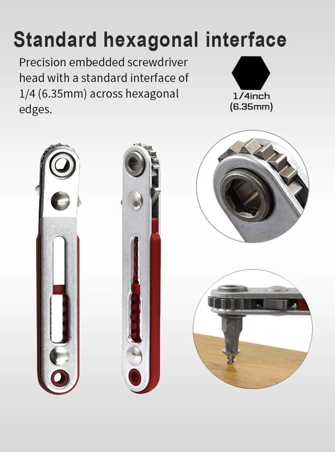 Description Picture 5 of itemMultifunctional Bidirectional Forward and Reverse Ratchet Screwdriver Elbow Flat Head Wrench Cross Screwdriver Slotted Tool