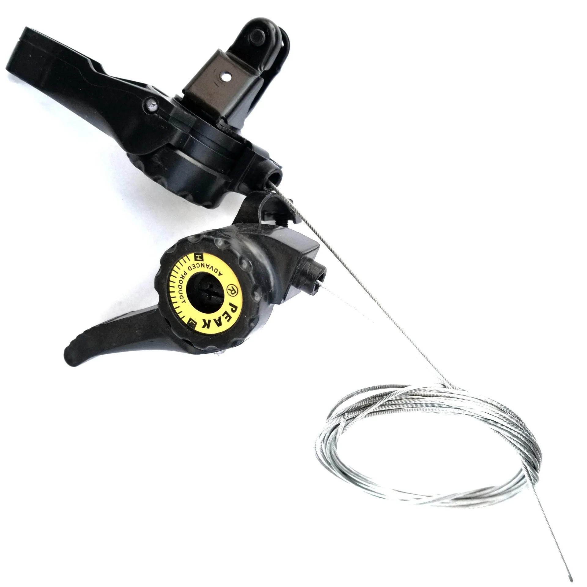 Description Picture 5 of item1 Pair 3x5/6/7 Speed MTB Bike Thumb Shifter Top Mount Shifters with Inner Cable Mountain Road Bikes Thumb Gear Shifter Lever