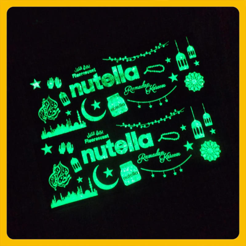 Description Picture 6 of item12in x 10in Luminous Self Adhesive Vinyl Glow in the Dark Sheet Film DIY Glass Cups Mugs Cars Home Window Decoration For Cut