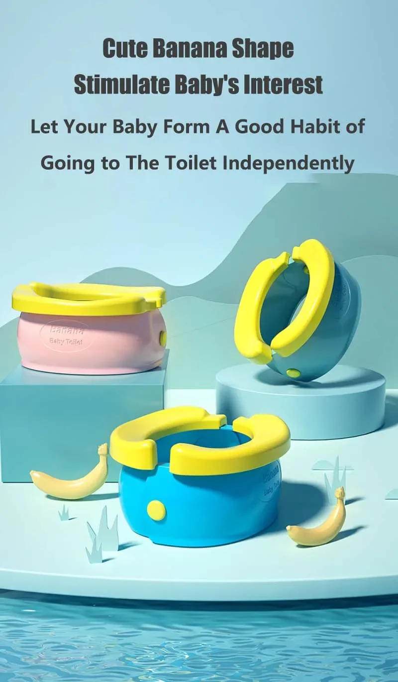 Description Picture 2 of itemFolding Travel Baby Toilet Pot Squatty Potty Urinal for Children Baby Pot Child Toilet Portable Potty Child Potty Training Seat