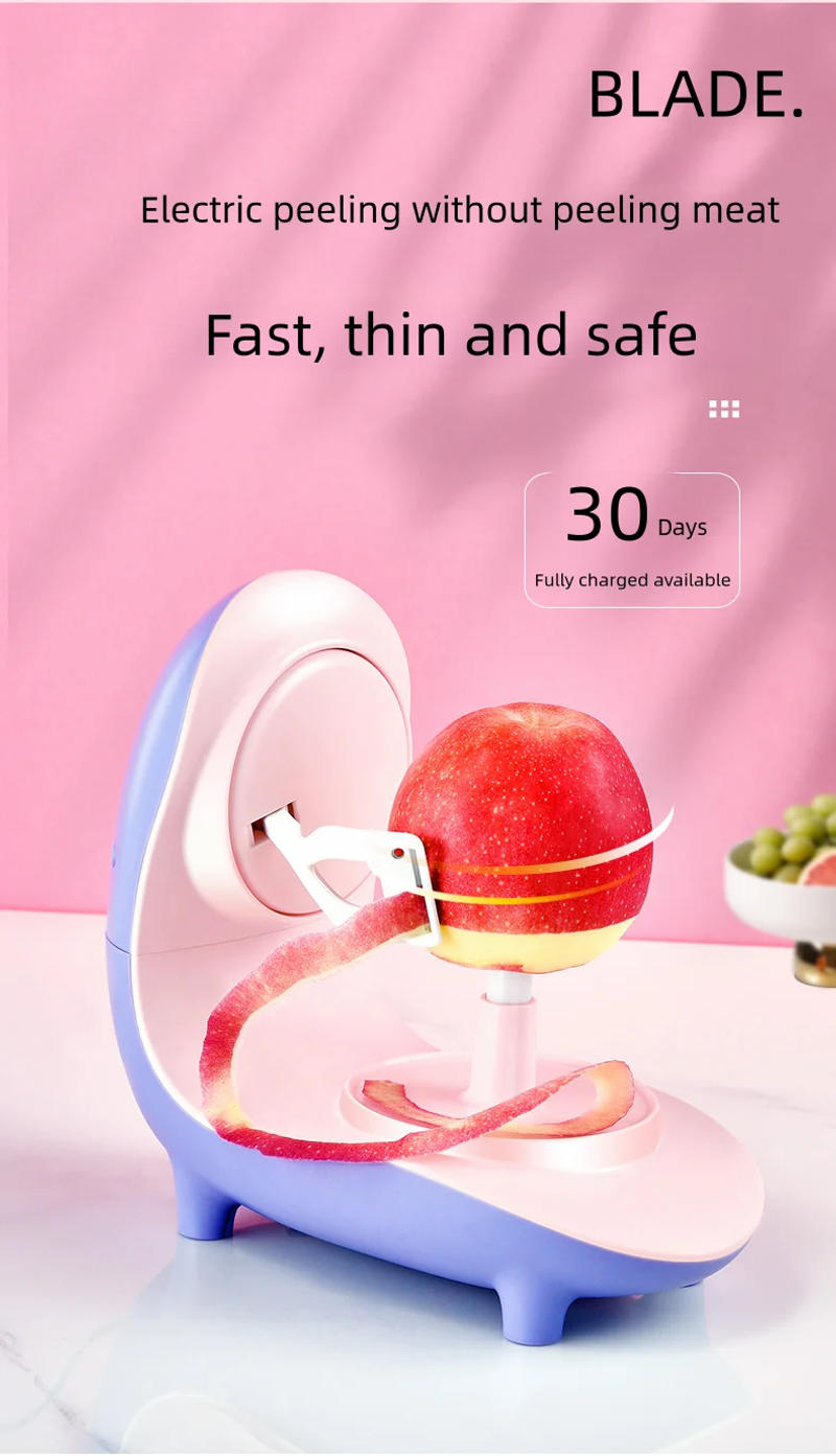 Description Picture 5 of itemElectric Potato Peeler Automatic Rotating Fruits Vegetables Cutter Steel Electric Peeler For Fruit Rechargeable Vegetables