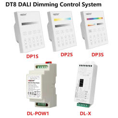 Miboxer DALI 5 in 1 LED Controller DALI Dimming Control System(DT8) 86 Touch Panel DALI Bus Power Supply DIN Rail for LED Lamps