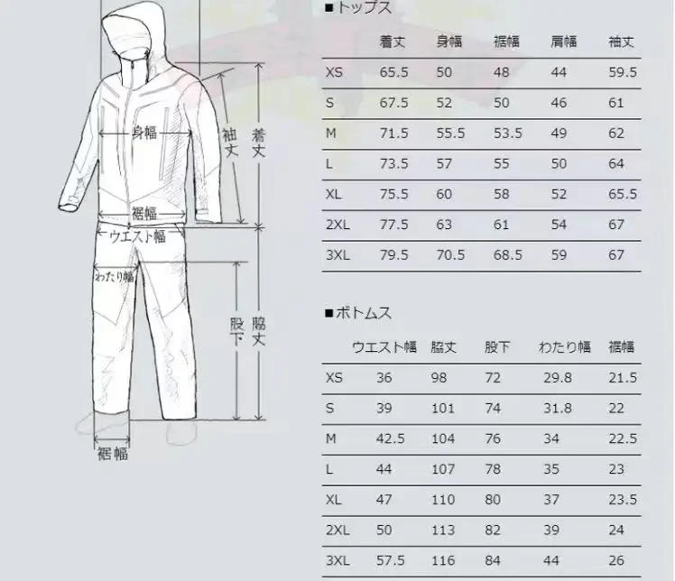 Description Picture 2 of itemNew Winter High Quality Fishing Clothing Sets Men Outdoor Sportswear Suit Waterproof Warm Fishing jacket And Pants