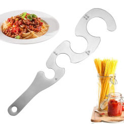 Pasta Measuring Tool Stainless Steel Spaghetti Measuring Tool Kitchen Gadgets Pasta Ruler Aid For Children Men Women And