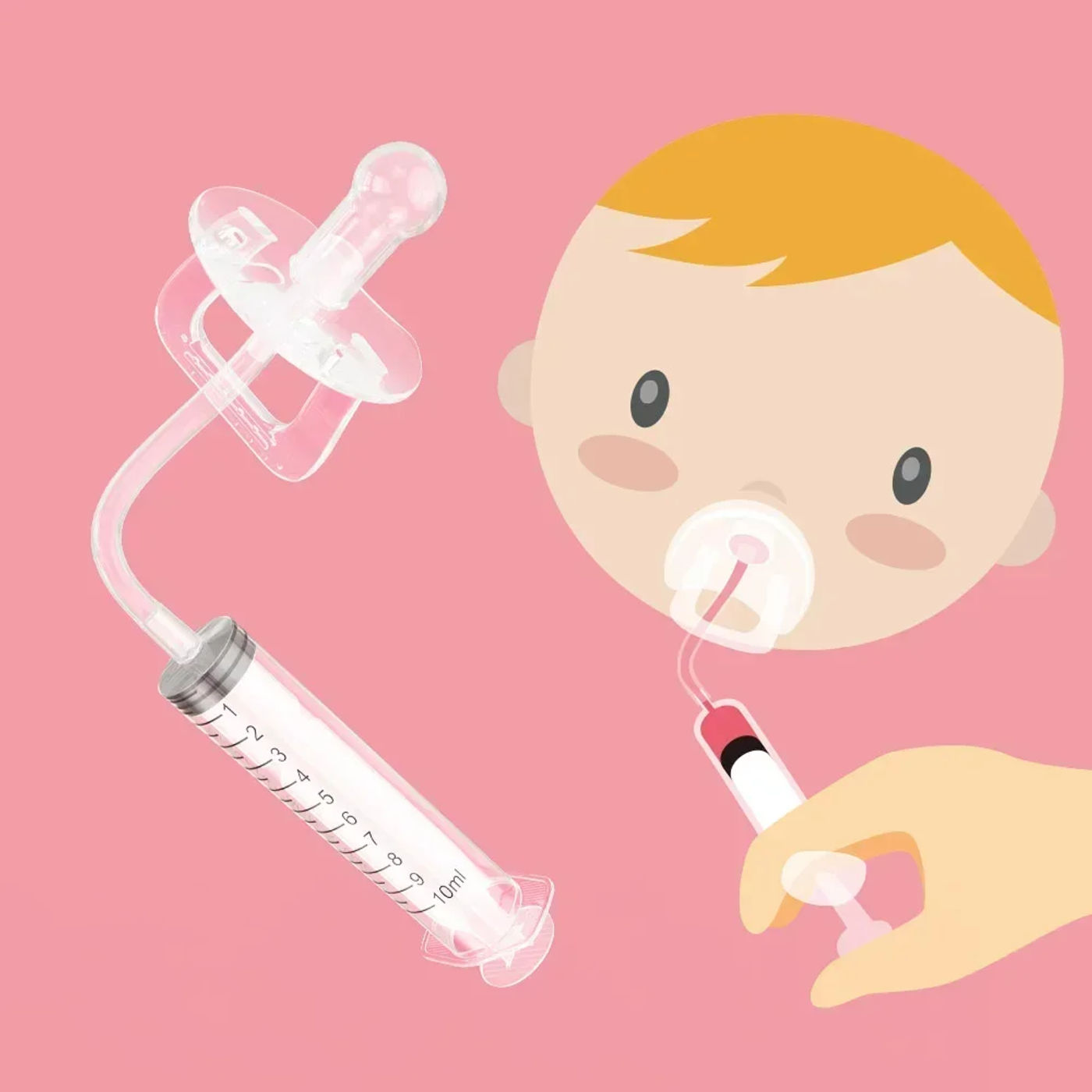 Description Picture 2 of itemBaby Care Kids Pacifier Feeding Smart Medicine Dispenser Needle Squeeze Medicine Dropper Dispenser Feeder Baby Accessories