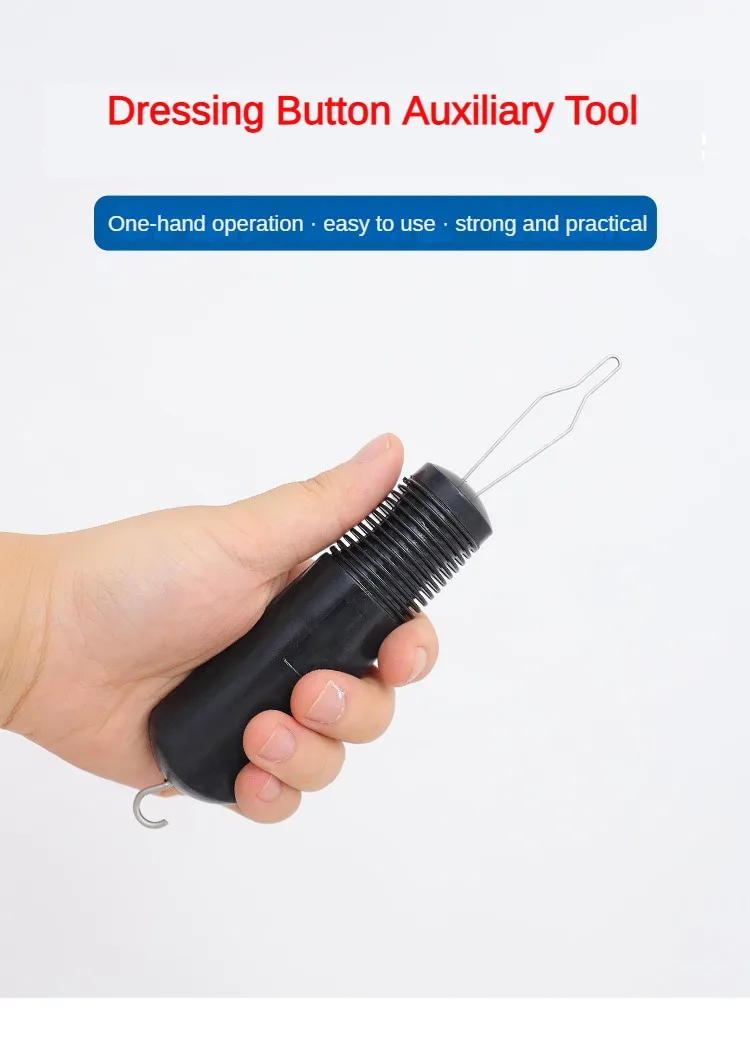 Description Picture 2 of itemButton Aids Tool Hook Dressing Helper For Assist Zipper Elderly Living Hooks Hands Tools Arthritis Utensils Weighted Device