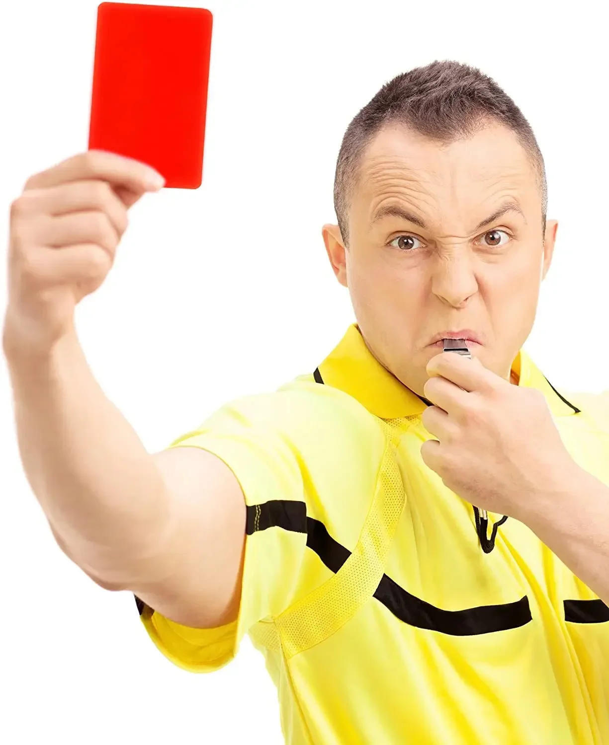 Description Picture 2 of itemReferee Card Set, Scorebook Whistle Pencil Football Referee Red and Yellow Warning Cards for Soccer Football Sports Games