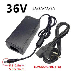 Universal AC DC 36V Power Adapter Supply 36 V 2A 3A 4A 5A 36 Volt Adaptador 36V5A Adaptor 36V4A 36V3A Switching 5.5mmx2.5mm