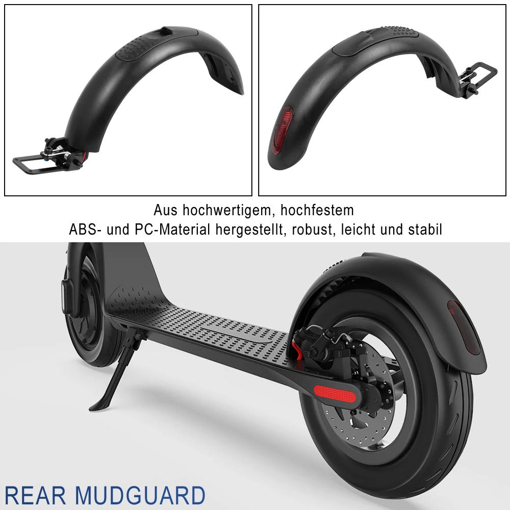 Description Picture 4 of itemRear Wheel Fender  with Light for HX X7 X8 Electric Scooter Rear Mudguard Set Aluminum Alloy Hook Plastic Shell Taillight Parts