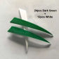 dark green and white