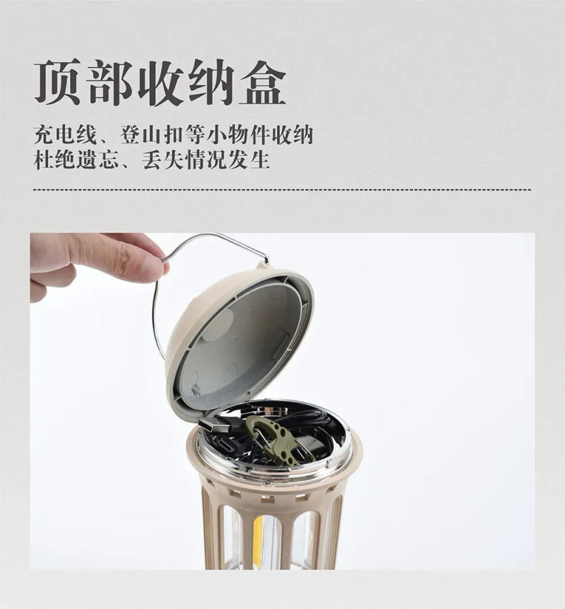 Description Picture 6 of item2024 New Solar Retro Camping Light Outdoor Light Charging Multi functional Tent Camping Equipment Outdoor Accessories