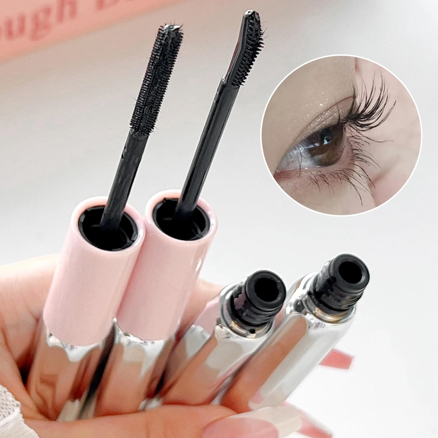 Description Picture 5 of itemDouble Head Mascara Curl Waterproof Non-smudge 3D Mascara Lengthening Black Lash Eyelashes Extension Lasting Matte Eyes Makeup