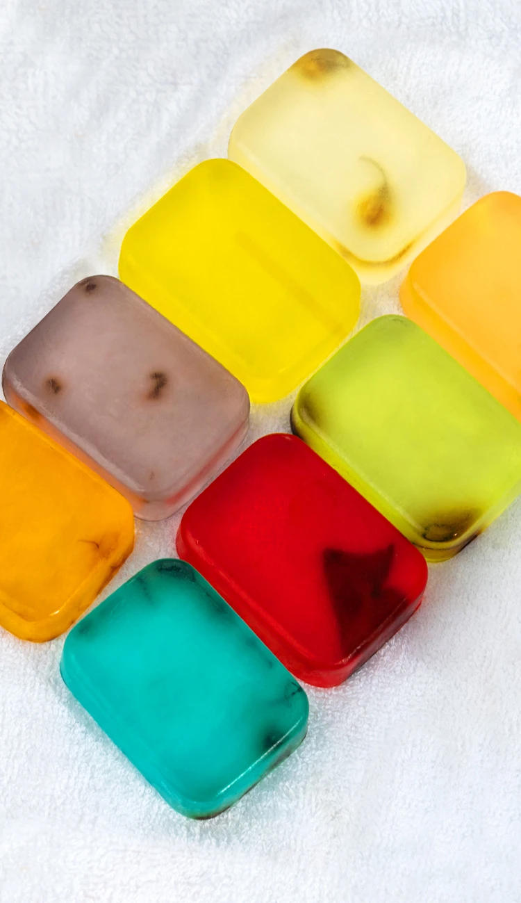 Description Picture 2 of itemHandmade Plant Essential Oil Soap Natural Calendula , Marigold ,Lavender, Osmanthus Fragrans Soap Herbal Soap