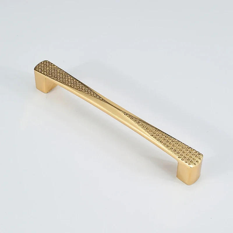 Description Picture 4 of itemEuropean Light Luxury Gold Cabinet Handle Modern Simple Rose Gold Wardrobe Drawer Hanging Wine Cabinet Door Knobs and Pulls