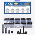 AXK 250Pcs/500Pcs M2 M2.5 M3 KM Screw Flat Head Phillips Screws  Laptop Notebook Screws Set Kit for computer small screw