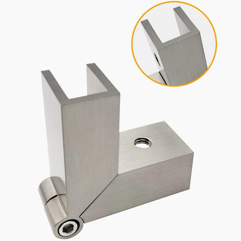 Description Picture 2 of item1pc Glass Door Hinge Fixed Clamp Shower Glass Door Clip Connector Bathroom Accessories Cabinet Cupboard Hardware Clamp