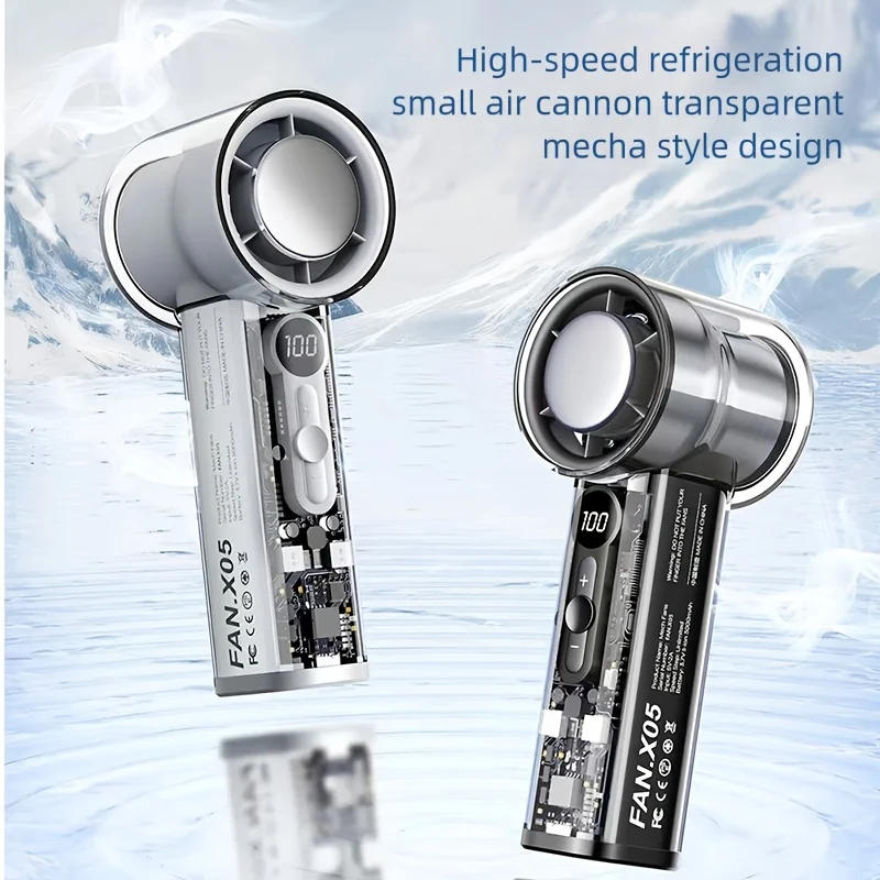 Description Picture 2 of itemLarge Battery Neck Hanging Fan High-speed Refrigeration Small Personal Fan Portable Handheld Fan for Outdoor Activities & Travel