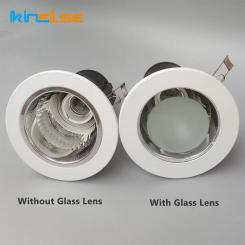 Recessed Ceiling Bathroom Downlight Kit 2.5" 3" 3.5" 4" Spot Lamp Fitting Frame Bulb Replaceable E26 E27 Sockets