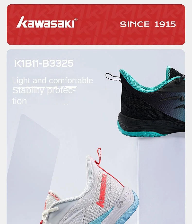 Description Picture 4 of itemKawasaki New Badminton Shoes Men and Women Professional Anti-Twist Sneaker Lightweight Breathable Summer Genuine Goods