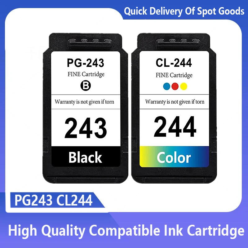 Description Picture 2 of itemPG243 CL244 243 244 Ink Cartridge For Canon MG2924 MG2420 MG2520 IP2820 IP2920 printer 243XL 244XL PG243 CL244 PG-243XL