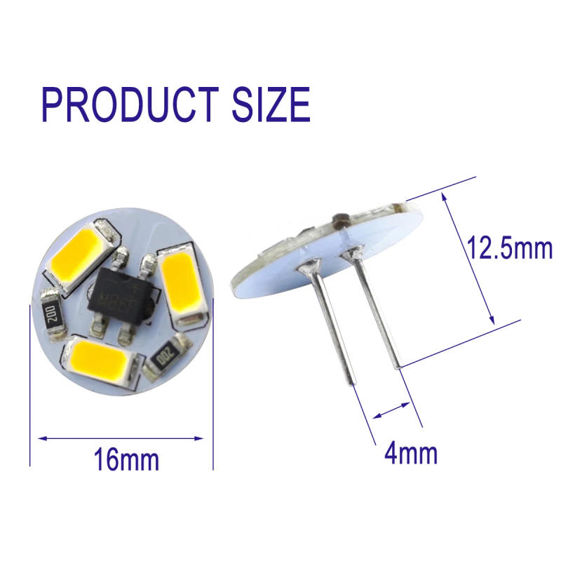 Description Picture 4 of item5pack LED G4 Round Range Hood Bulb 12v SMD5730 3Leds Boat Light Bulb Lamp Replace Halogen Lighting Lights Spotlight