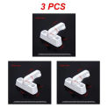 1/2/3Pcs Plastic Upvc Child Safe Security Window Door Sash Lock Handle Safety Type Home Window Lever T Door Balcony Lock