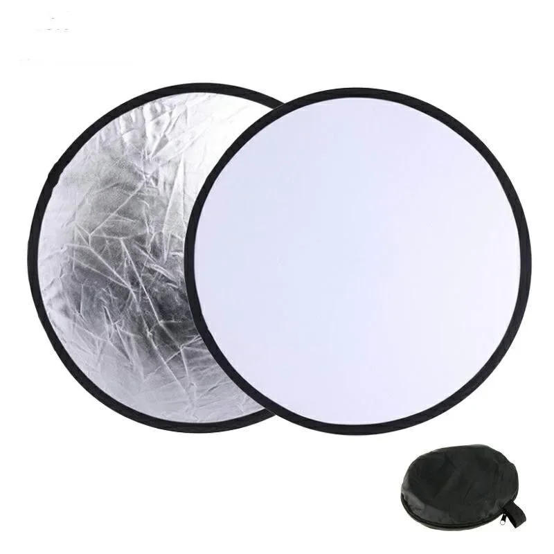 Description Picture 5 of item30/60/80/110cm Portable Outdoor 2 in 1 Photo Studio Light Diffuser Photography Reflector Collapsible Photography Accessories