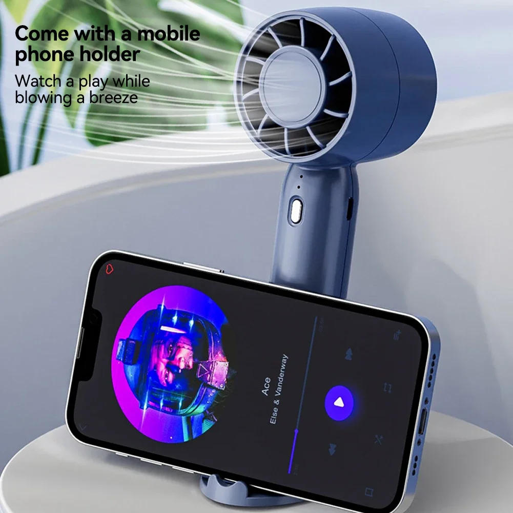 Description Picture 6 of item2025 New 400mAh Portable 3 Speeds Adjustable High Speed Fans Super Powerful Air Duster Rechargeable Mini Usb Handheld Turbo Fan
