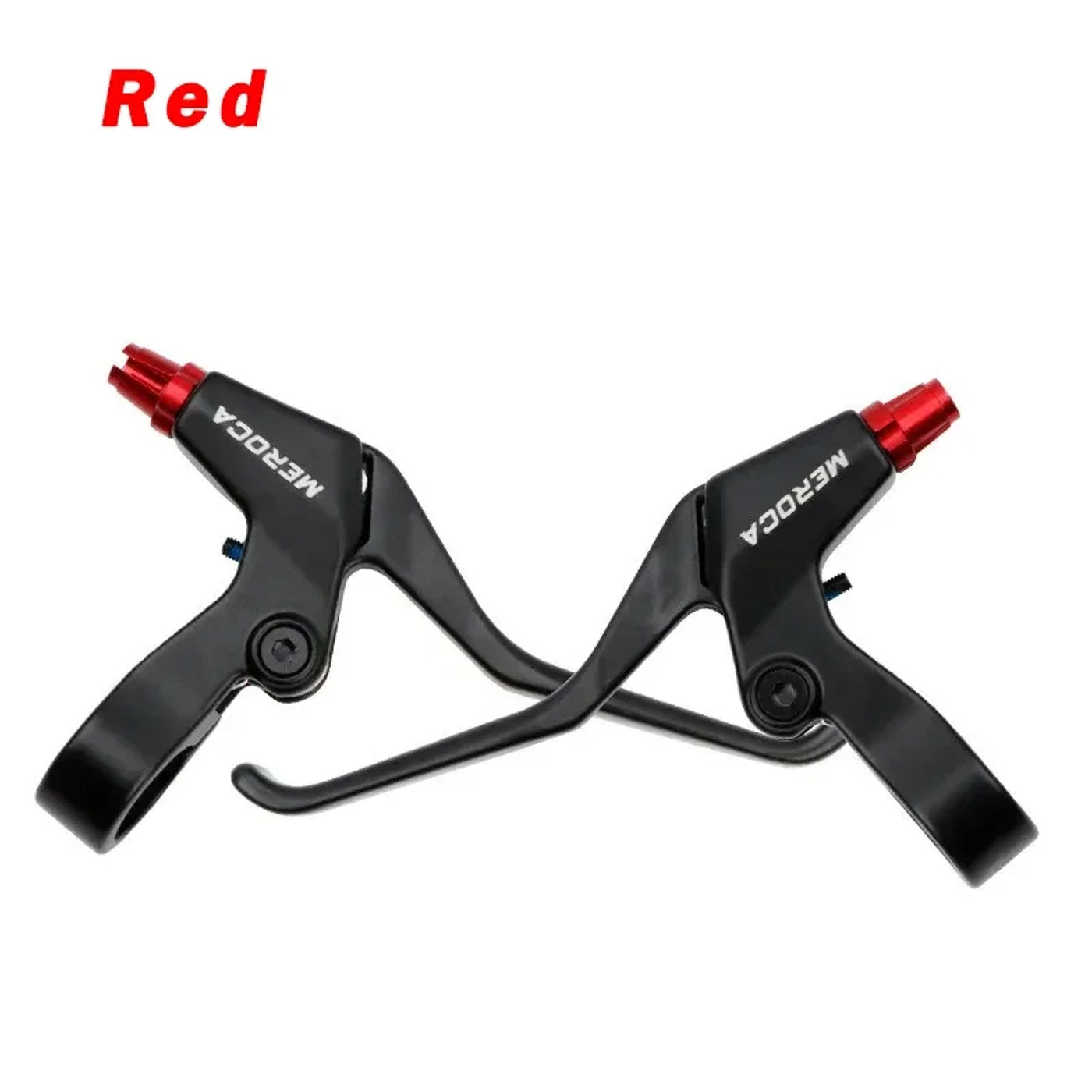 Description Picture 6 of itemMEROCA bicycle V-brake lever all aluminum alloy handbrake mountain bike folding bike cable pull brake extended brake handle