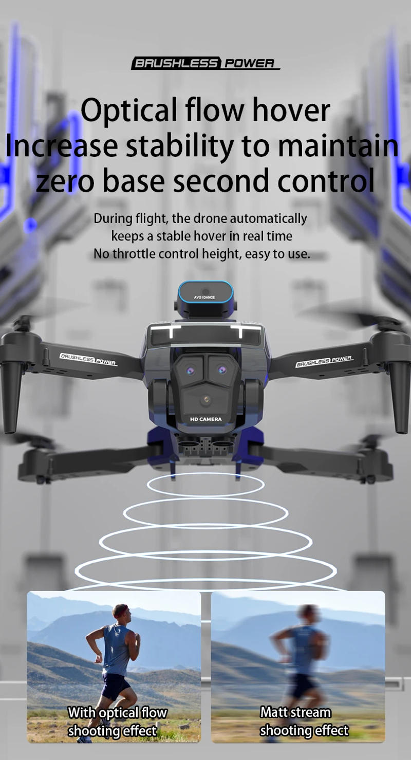 Description Picture 6 of itemNew H3 Drone 8K Professional Triple Camera 4K ESC WIFI FPV Obstacle Avoidance Four Axis Folding RC Aerial Photography Sell Apron