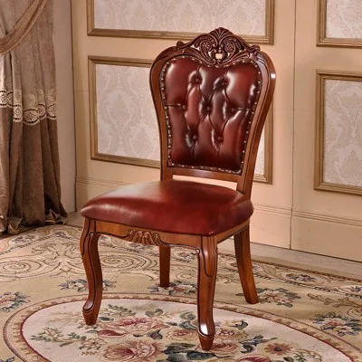 Description Picture 2 of itemModern Wood Dining Chairs Luxury Beautiful Office Vintage Dining Chairs European Trendy Sedie Sala Da Pranzo Kitchen Furniture