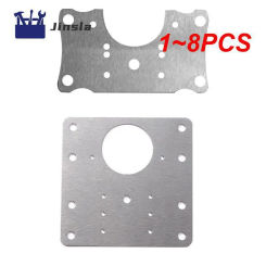 1~8PCS Kitchen Cabinet Hinge Repair Plate Stainless Steel Furniture Drawer Hinge Fixing Plate Table Cabinet Window Door Repair