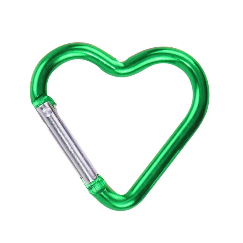 Description Picture 4 of item1PC Outdoor Carabiner Heart Shape Keychain Metal Ring Buckle Climbing Clip Hook Outdoor Tool Hiking Survival Equipment Accessory