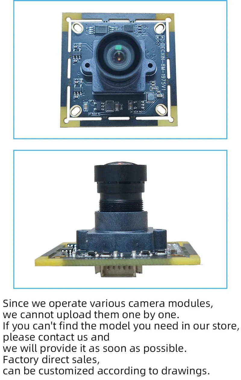 Description Picture 4 of item8 million USB camera 4K HD IMX317 aerial camera face recognition industrial video conference shooting module